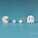 Tiny Pac Man Stud Earrings Set