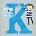 K is for Koala - Alphabet - 8 x 10 Archival Print