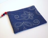 Zippered Pouch, Make Up Case, Gadget Case, Clutch