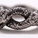 Double snake ring in Sterling Silver made in NYC