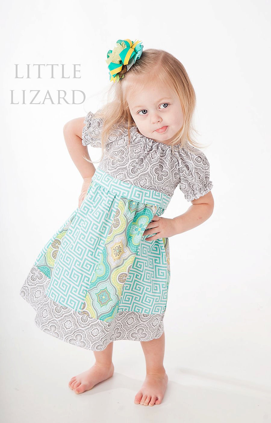 Girls Peasant Dress SEWING PATTERN, Elizabeth Claire