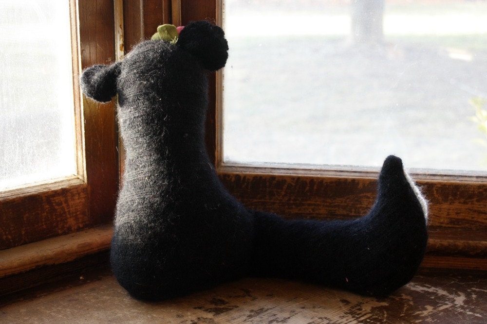 skunk stuffed animal plush, skunk plush, skunk softie, handmade/ eco friendly