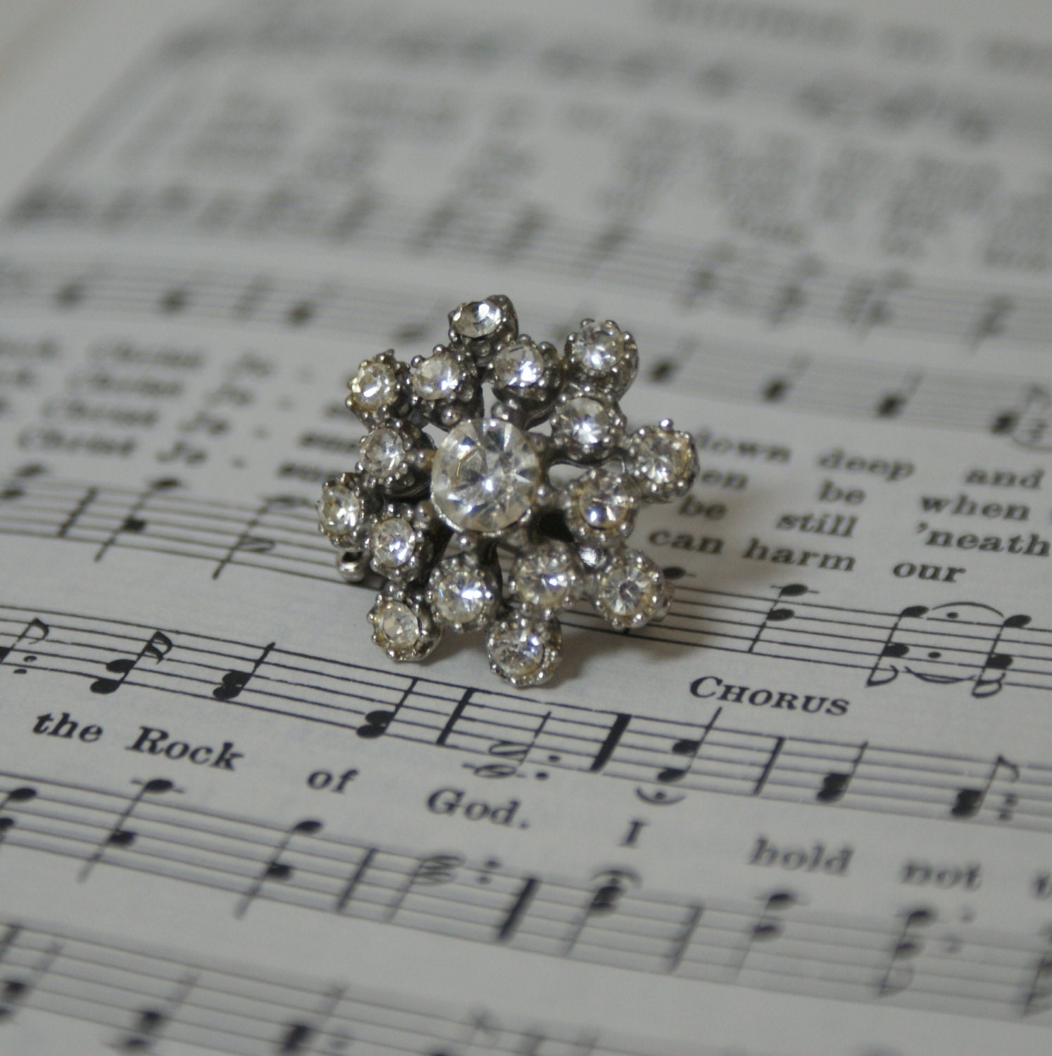 Coro Rhinestone Starburst Brooch