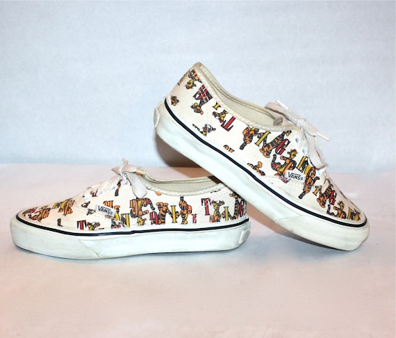 Vintage TIGGER VANS Sneakers Punk Skate Tennis Shoes Size W 6.5