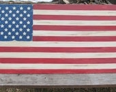 OOAK Reclaimed Wood Flag. Wooden Flag. Distressed Flag. American Flag. Large Flag. Made to Order
