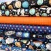 Outer Space by Vita Mechachonis for Camelot Cottons- 1 Yard Bundle- Glow in the Dark Collection (7 Yards Total)