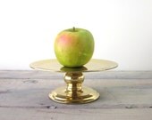 Brass Footed Stand Candle Holder Cupcake Stand