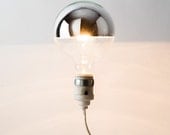 A Great Idea - Vintage 1960's Half Crome Globe Lightbulb - 40W - NOS