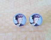 Downton Abbey Violet Crawley, dowager countess of grantham Stud Earrings