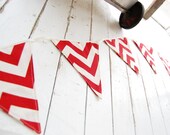 Red Chevron Pennant Banner