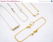 SUMMER SALE Tiny Heart Bracelet, Three Hearts Gold or Silver Charm Bracelet, Minimalist Bracelet - Tiny Treasures Collection