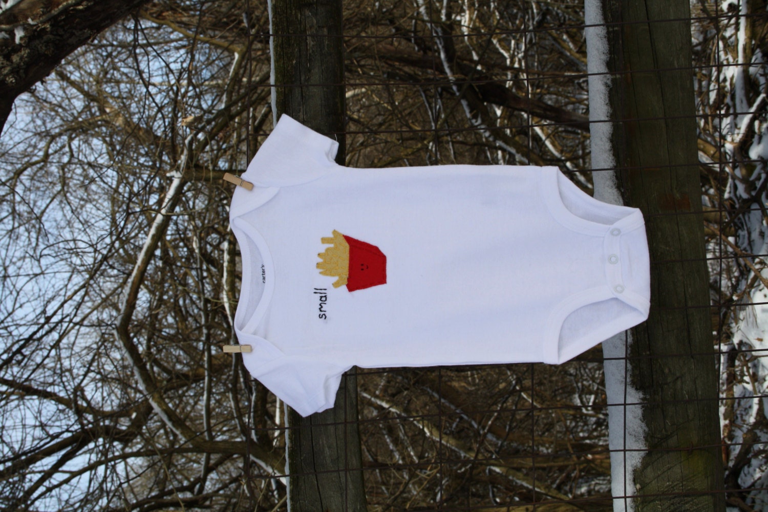 Small Fry Baby onesie/bodysuit, funny baby gift