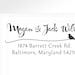 Custom Stamp -  Self Inking Address Stamp - Calligraphy Bird