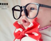 Chevron OR Polkadot GRAY Childrens Bow Tie