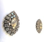 Vintage Rhinestone Cluster Earrings