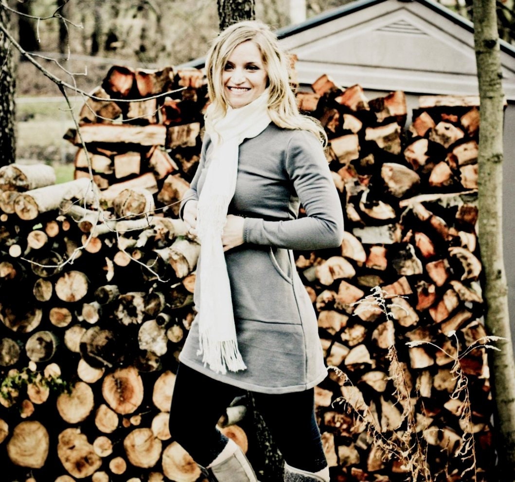 Pocket Dress/Tunic (hemp organic cotton fleece)
