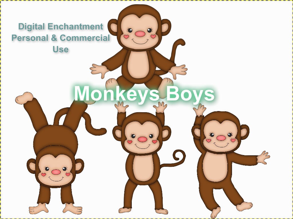 free monkey clipart for baby shower - photo #26