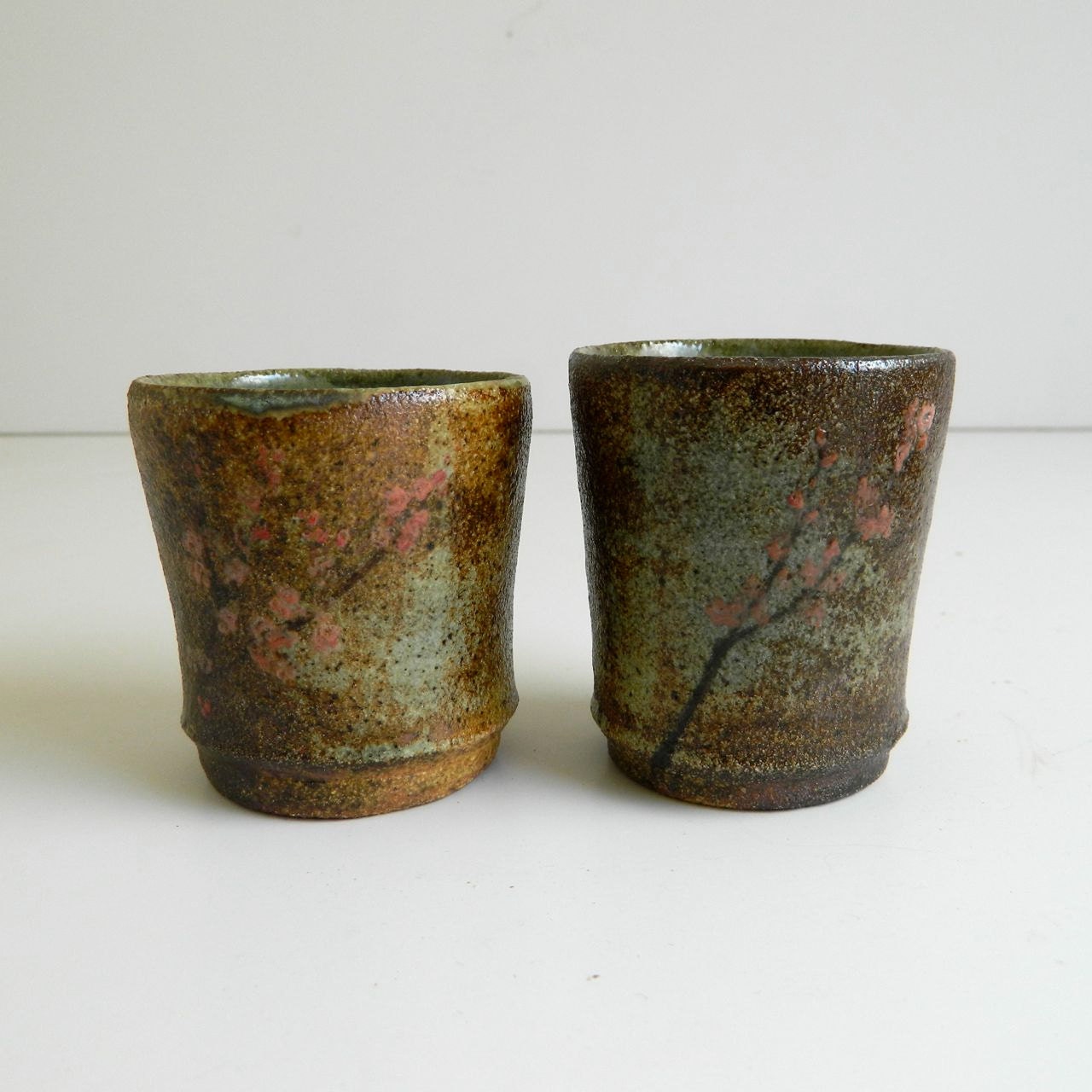 Reserved for Mary-Ann, Pair of Tiny Rustic Cups