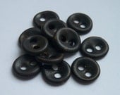 Fudge Brown Ceramic buttons