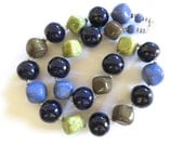 Kazuri Bead Necklace, Ceramic Necklace, Fair Trade Beads