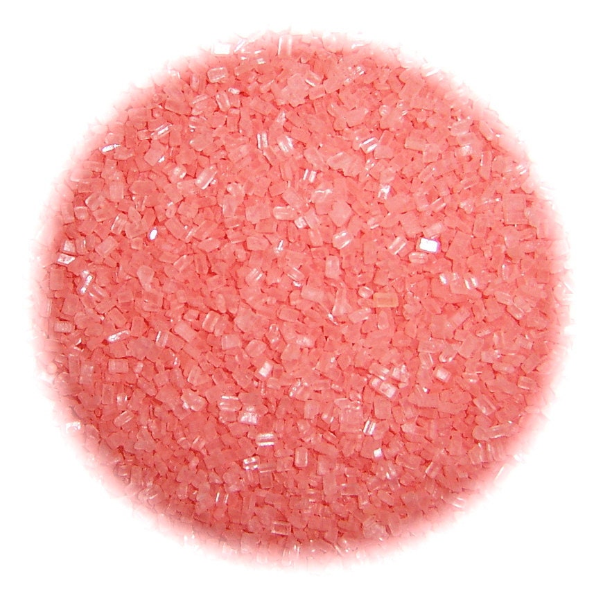 Edible CORAL SUGAR CRYSTALS Sprinkles Cake Cookie and Cupcake Sprinkles Confetti Decorations