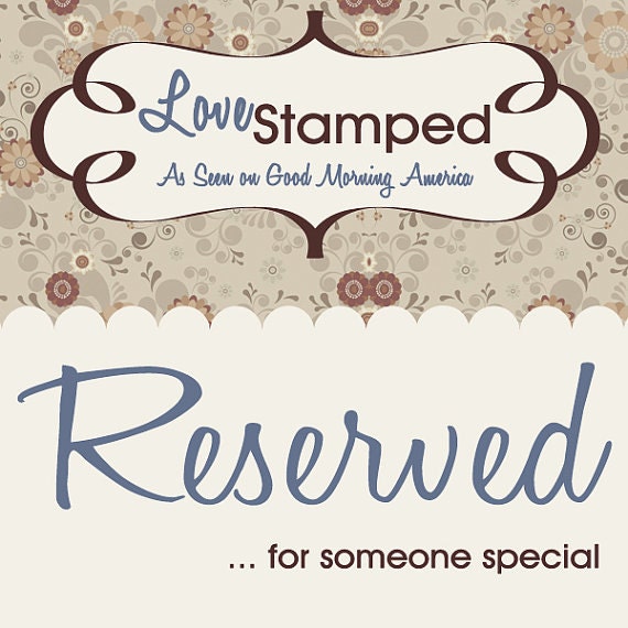 Reserved for STEPHANIE