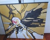 Large Original Mid Century Modern Abstract Oil Painting