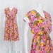 Cotton Pink Floral Summer Dress / S / M / L