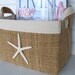 Coastal Living Décor Fabric Storage Basket with Starfish for your Beach house