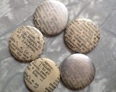Magnet Set - Vintage Dictionary SILVER