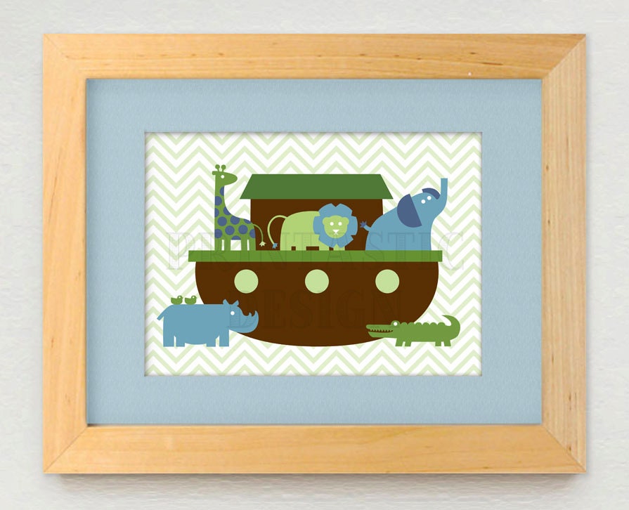NOAH'S ARK Printable Nursery Art- Instant Download