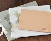 Wedding Guest Book, photo guestbook or wedding album. Personalized Artisan Album by Claire Magnolia