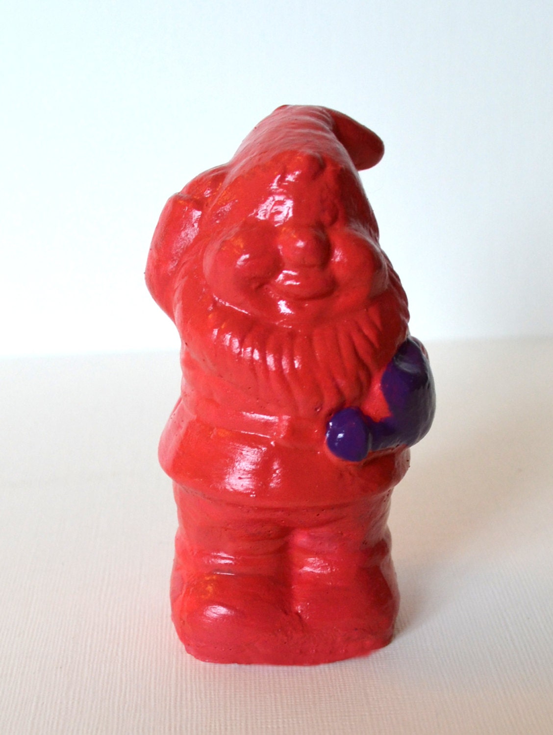 Decorative miniature pink indoor or outdoor mini gnome.