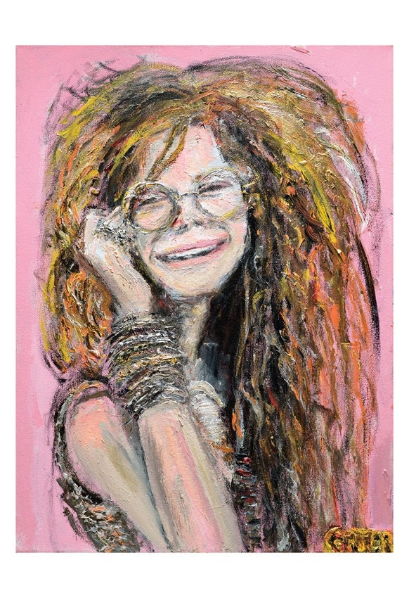 Blues Singer(Janis Joplin), Print of Patrick Ginter Original