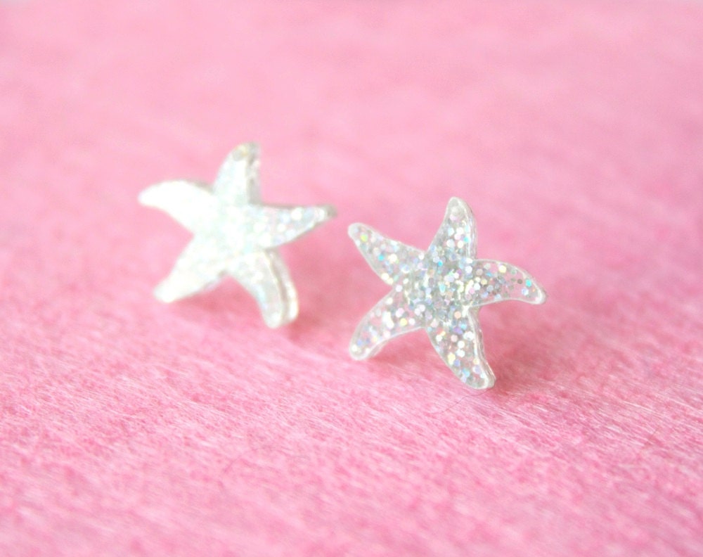 Mermaid Jewelry // I'm Really a Mermaid Glitter Earrings