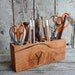 One of a Kind Large Desk Caddy: reclaimed wood.