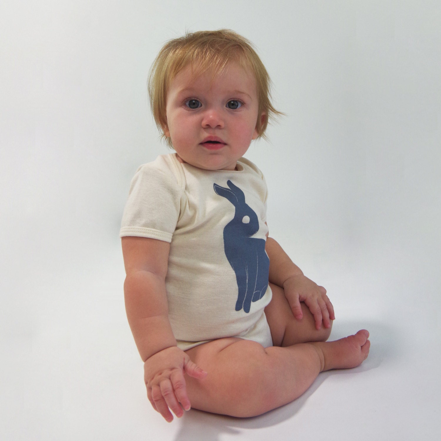 Little Bunny Organic Onesie in Natural