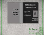 Magazine Spread Marketing Template PSD layered promo material for photographers