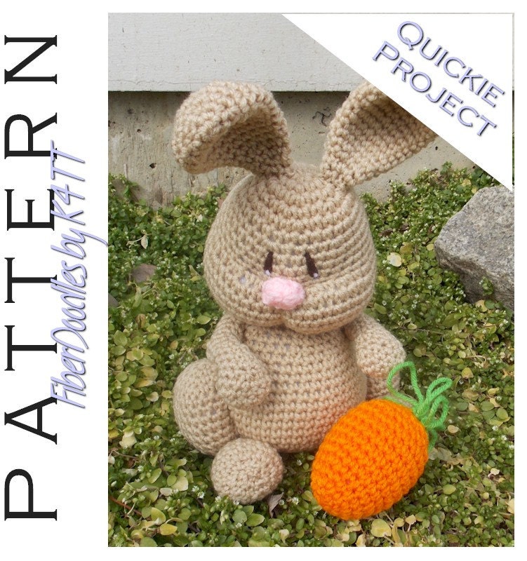 CROCHET PATTERN - Rae the Pudgy Rabbit