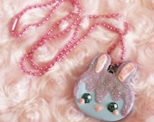 Blueberry Bunny Necklace