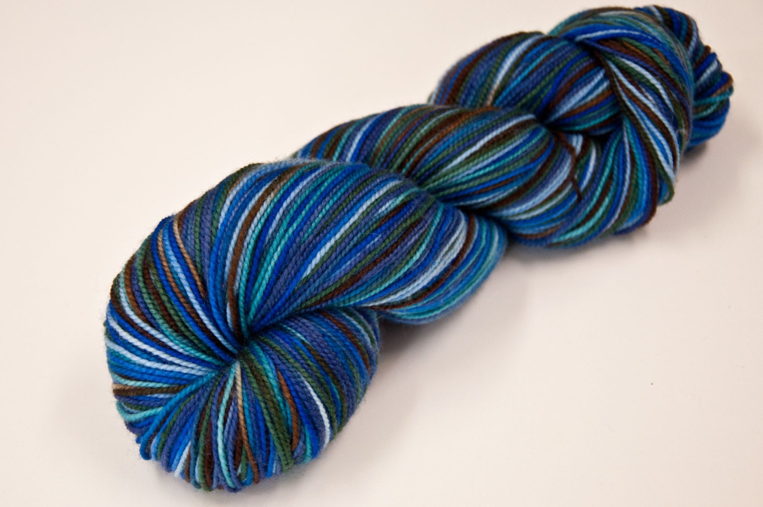 Aspen Sock with Nylon Yarn Superwash Merino/Nylon 80/20 in "Turtle Bay"