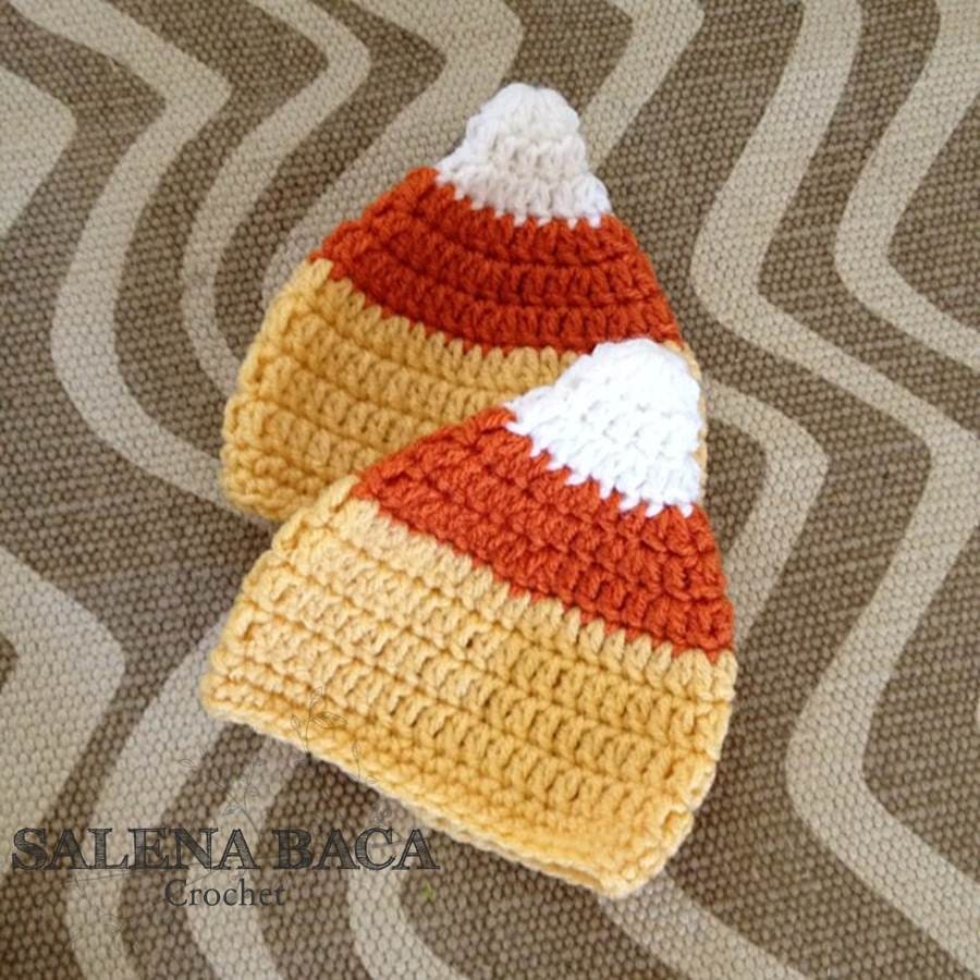 PDF Pattern - All Seasons Pixie Gnome Candy Corn Santa Hat with and without Chin Strap (Halloween / photo prop)