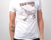 GIRAFFE 70's SAN FRANCISCO zoo t-shirt made in usa
