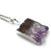 Silver Dipped Amethyst Necklace