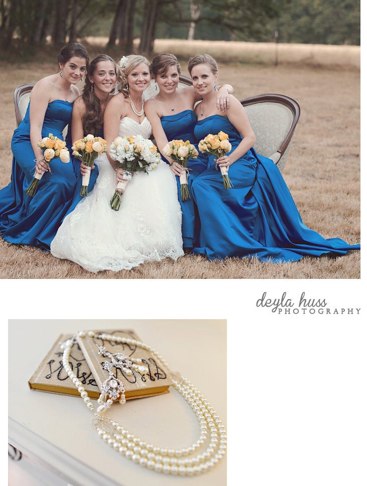 Naomi - Vintage Inspired Evening or Bridal Necklace for your Elegant Wedding