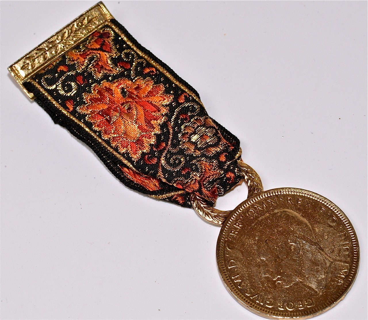 Vintage Coin Brooch