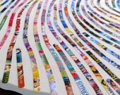 Kid's Colorful Custom Portrait - Using Your Child's Own Unique Thumbprint Pattern