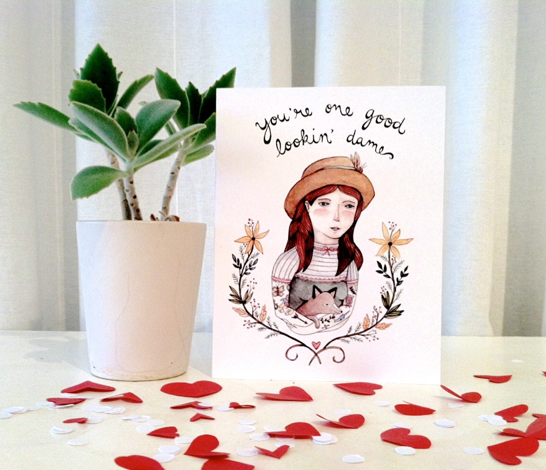Good Lookin' Dame Greeting Card