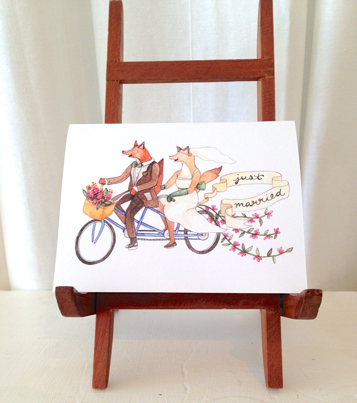 Just Married Greeting Card