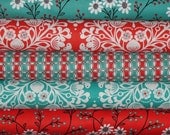 Michael Miller Fabric Bundle, Wallflower Waltz Collection, Full Yard Set, 5 Yards Total